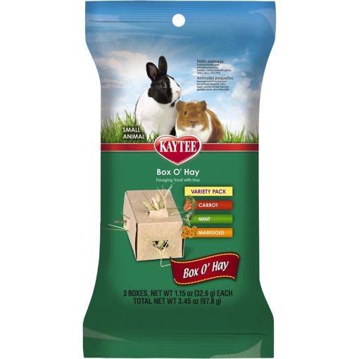 Thức ăn cho thỏ và chuột Kaytee Box O' Hay Small Animal Treat