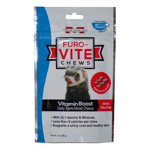 Thuốc dinh dưỡng cho chồn Ferret Marshall Furo-Vite Vitamin Boost Ferret Semi-Moist Chews