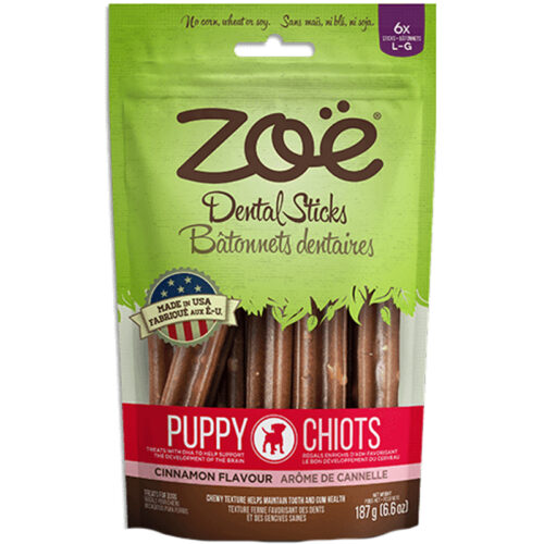 Bánh que thưởng cho chó con Zoe Puppy Dental Sticks Cinnamon Flavour