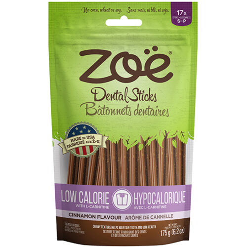 Bánh que thưởng cho chó Zoe Low Calorie Dental Treats Cinnamon Flavour - Small