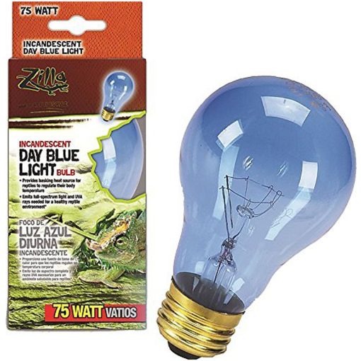 Đèn sưởi cho bò sát Zilla Day Blue Light Incandescent Reptile Bulb 75-watt