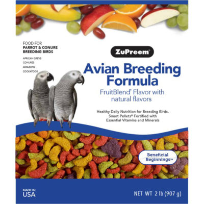Thức ăn cho vẹt ZuPreem AvianBreeder FruitBlend with Natural Fruit Flavors Parrot & Conure Bird 5 Thức ăn cho vẹt ZuPreem AvianBreeder FruitBlend with Natural Fruit Flavors Parrot & Conure Bird