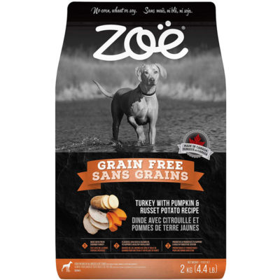 Thức ăn hạt cho chó Zoë Dog Grain Free Turkey with Pumpkin & Russet Potato Recipe