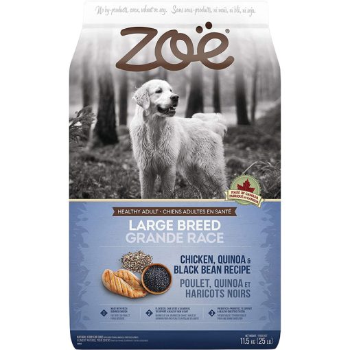 Thức ăn hạt cho chó Zoë Large Breed Dog Formula, Chicken, Quinoa and Black Bean
