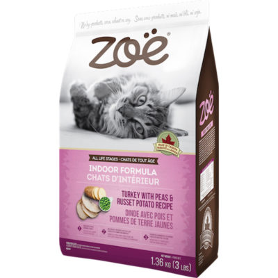 Thức ăn hạt cho mèo Zoe Indoor Formula Turkey With Peas & Russet Potato
