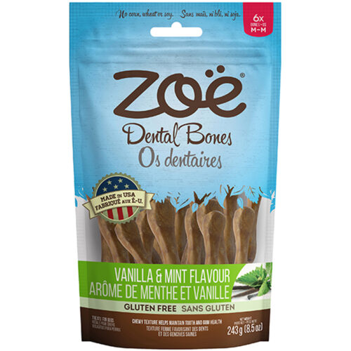 Xương gặm cho chó Zoe Antioxidant Dental Bones Vanilla & Mint Flavour - Medium