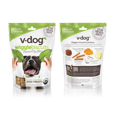 Bánh thưởng chay cho chó V-Dog Wiggle Biscuit Peanut Butter 7 Bánh thưởng chay cho chó V-Dog Wiggle Biscuit Peanut Butter