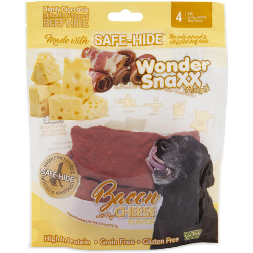 Bánh thưởng cho chó vị phô mai và thịt xông khói Petmate Wonder SnaXX Pockets Bacon & Cheese Dog Treats