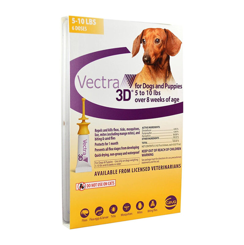 Thuốc trị ve rận cho chó từ 2-4kg Vectra 3D Flea & Tick Treatment