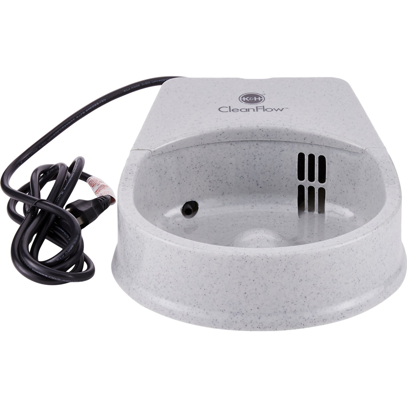 Bát uống nước cho mèo K&H Pet Products CleanFlow Filtered Non-Skid Plastic Cat Water Bowl