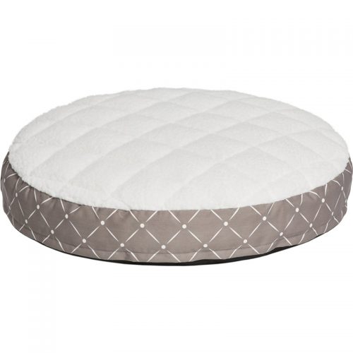 Giường ngủ cho chó MidWest QuietTime Couture Round Empress Pillow Bed w/Removable Cover, Medium