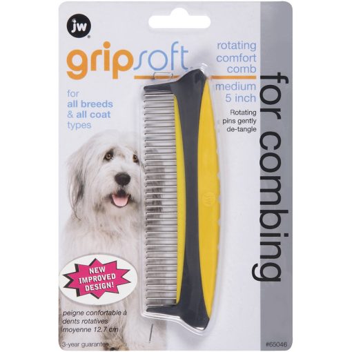 Lược chải lông cho chó JW Pet Rotating Comfort Comb, Medium