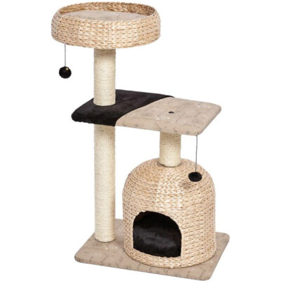 Nhà cây cho mèo MidWest Feline Nuvo Nest 40.75-in Modern Wicker Cat Tree & Condo