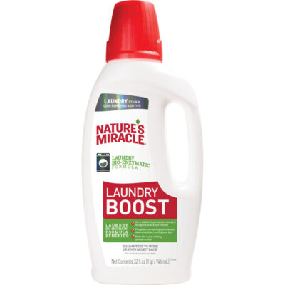 Nước tẩy vết bẩn và khử mùi hôi của chó mèo trên quần áo Nature's Miracle Stain & Odor Additive Laundry Boost