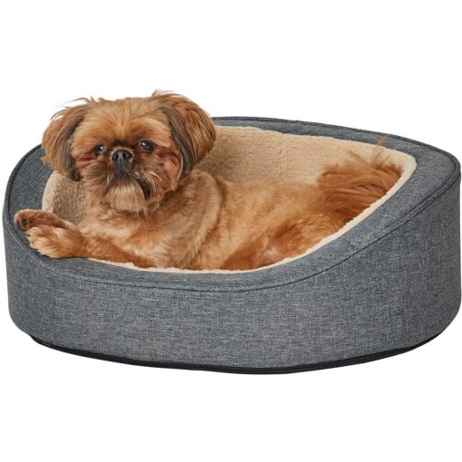 Ổ đệm cho chó mèo MidWest QuietTime Deluxe Hudson Bolster Cat & Dog Bed w/Removable Cover