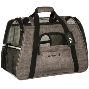 Túi xách vận chuyển hàng không cho chó mèo Mr. Peanut's Soft-Sided Airline-Approved Dog & Cat Carrier Bag