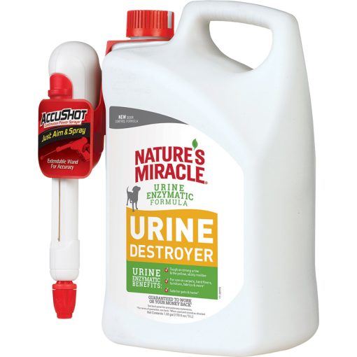 Xịt khử mùi và làm sạch nước tiểu chó Nature's Miracle Dog Urine Destroyer Accushot Spray