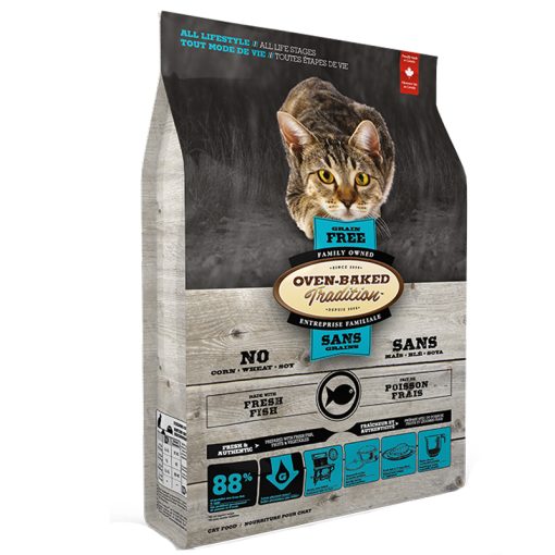 Thức ăn cho mèo vị cá OVEN-BAKED TRADITION Grain Free Fish Formula Cat Food