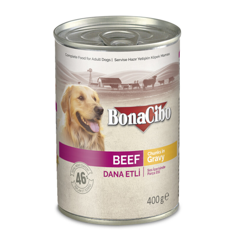 Pate cho chó trưởng thành Bonacibo Canned Wet Adult Beef