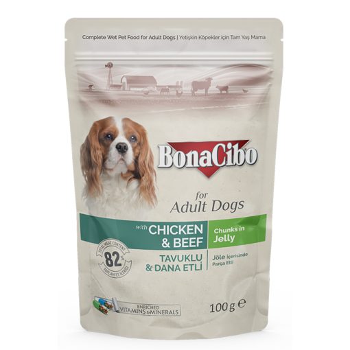 Pate gói cho chó Bonacibo Adult Pouch Dog Food