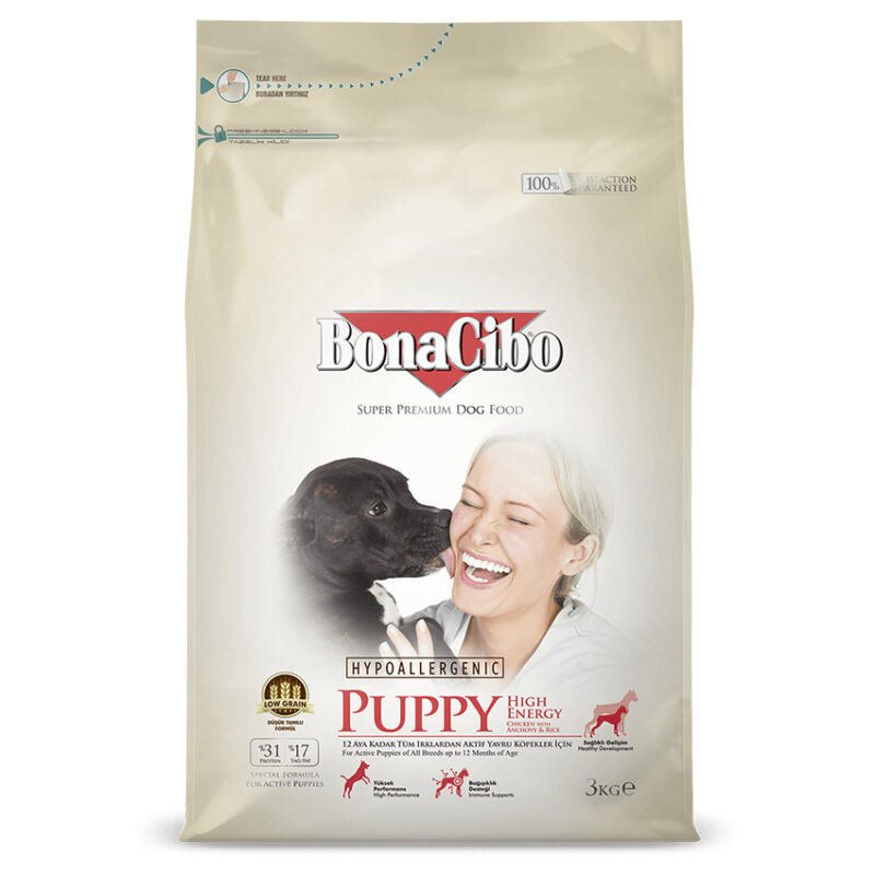 Thức ăn cho chó con Bonacibo Puppy High Energy
