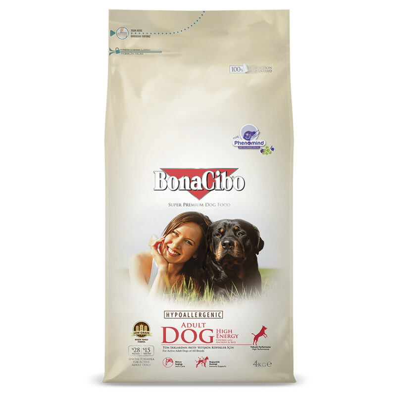 Thức ăn cho chó trưởng thành Bonacibo Adult Dog High Energy