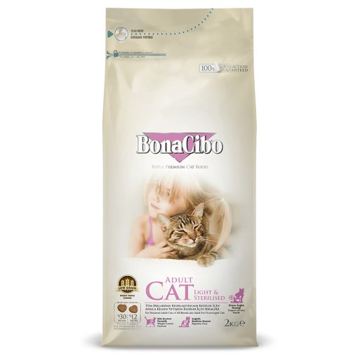 Thức ăn cho mèo thừa cân Bonacibo Adult Cat Light & Sterilised
